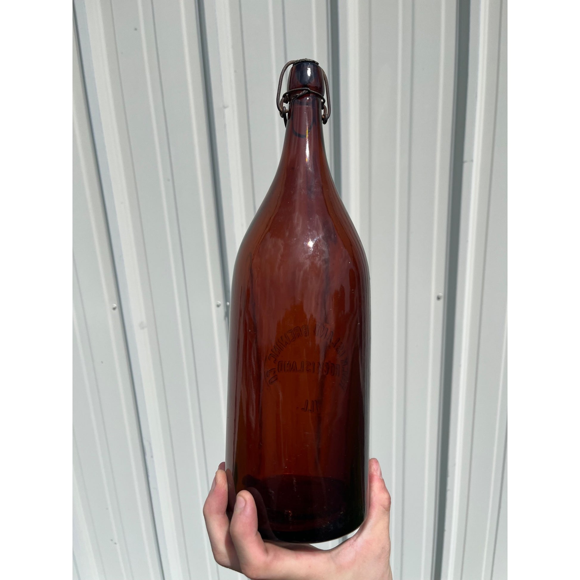 Pre Pro Rock Island Brewing Co Rock Island Illinois Half Gallon Beer Bottle