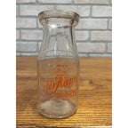 Vintage Better Farms Half Pint Milk Bottle Fond du Lac Wis WI Wisconsin