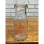 Vintage Better Farms Half Pint Milk Bottle Fond du Lac Wis WI Wisconsin
