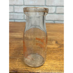 Vintage Better Farms Half Pint Milk Bottle Fond du Lac Wis WI Wisconsin