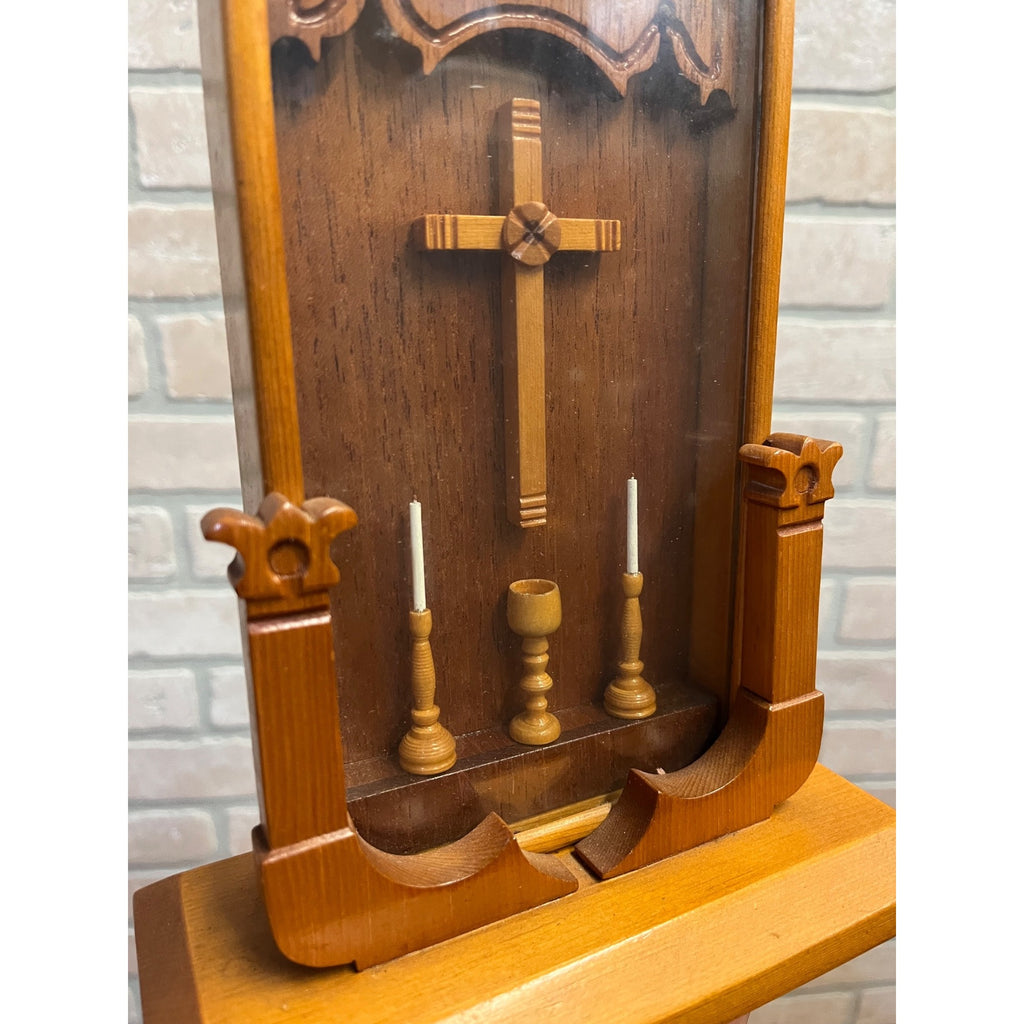 Vintage Folk Art Christian Devotional Shrine (Home Altar) Shadow Box
