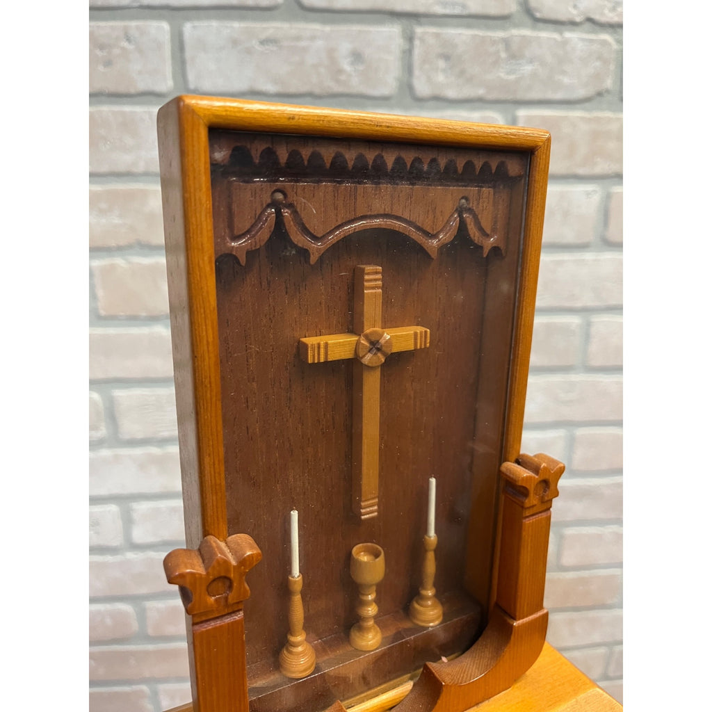 Vintage Folk Art Christian Devotional Shrine (Home Altar) Shadow Box