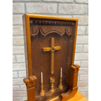 Vintage Folk Art Christian Devotional Shrine (Home Altar) Shadow Box