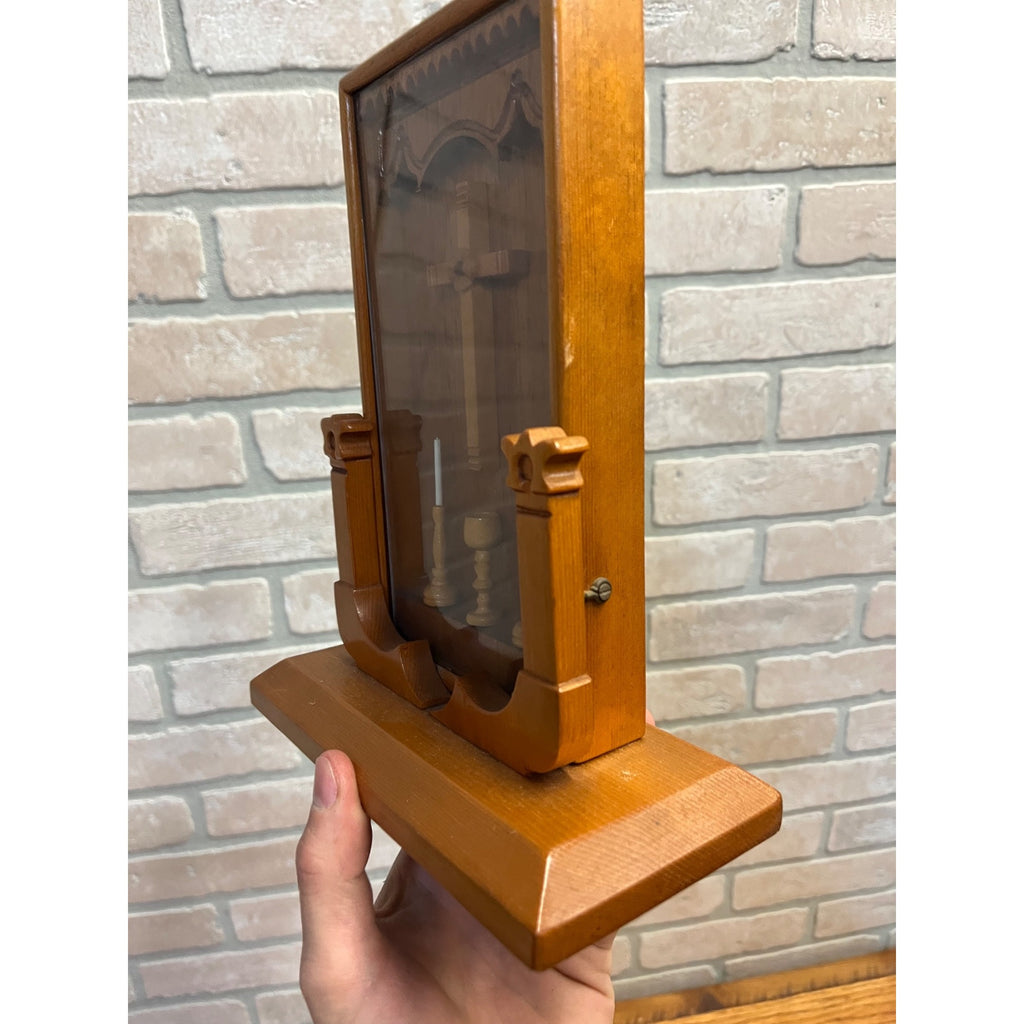 Vintage Folk Art Christian Devotional Shrine (Home Altar) Shadow Box