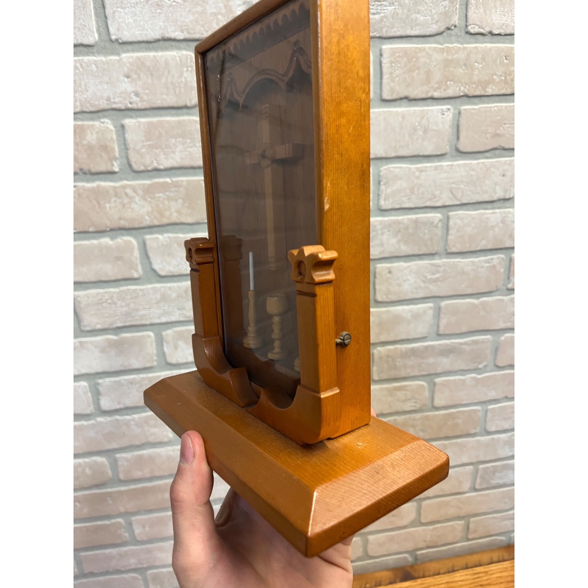 Vintage Folk Art Christian Devotional Shrine (Home Altar) Shadow Box