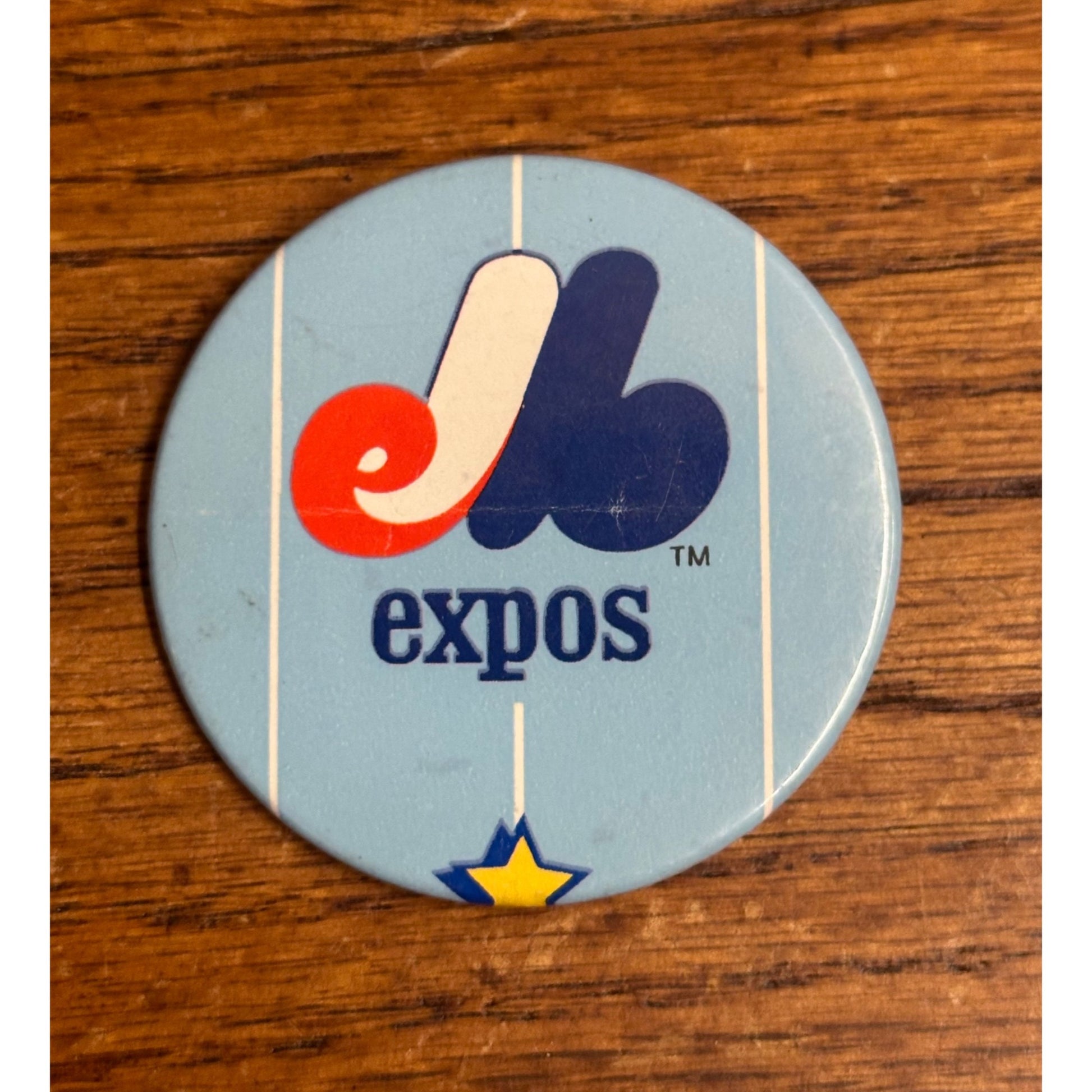 Vintage 1970s Montreal Expos MLB Baseball Pin Pinback Button 2.25"