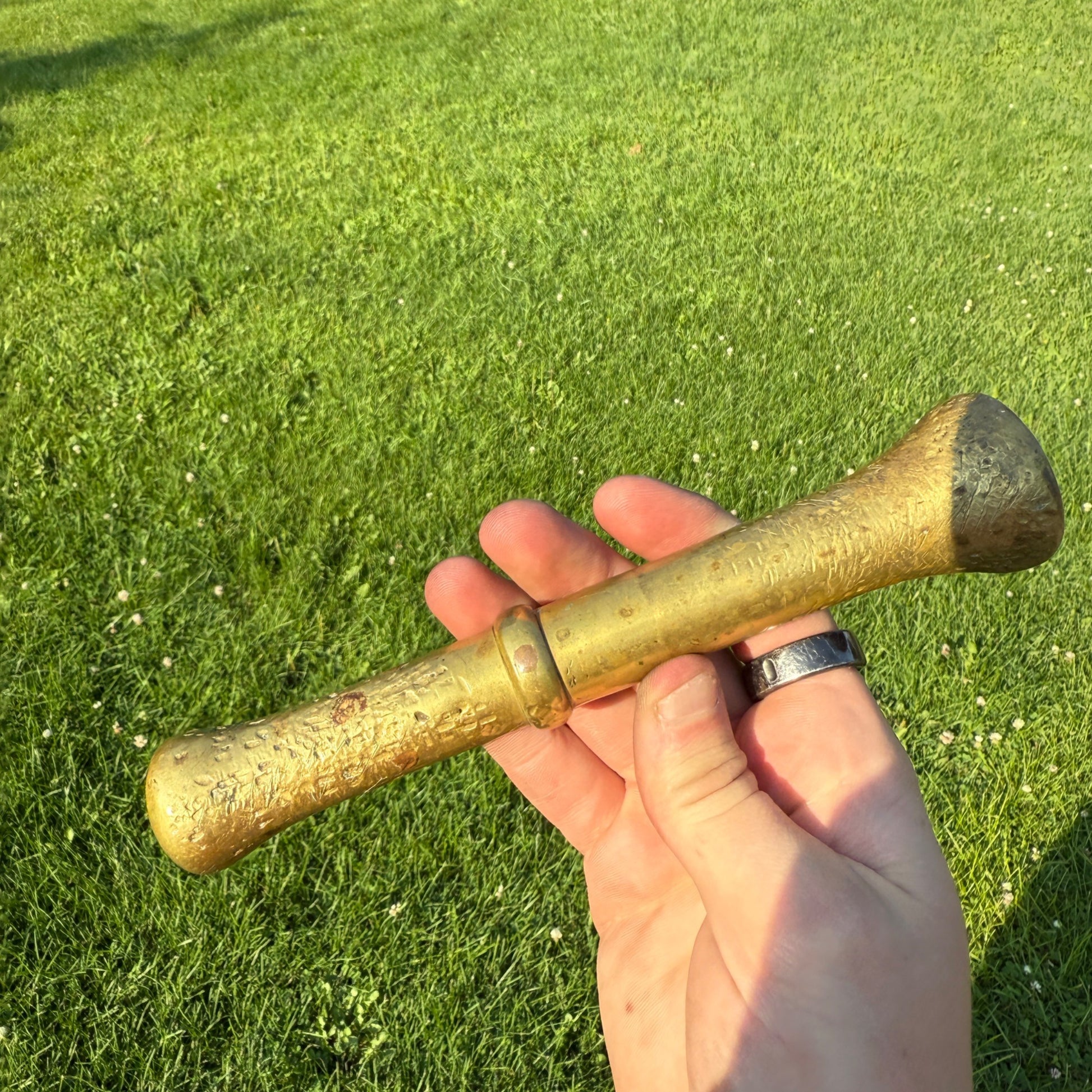 Antique Apothecary Pharmacy Mortar & Pestle Brass #6