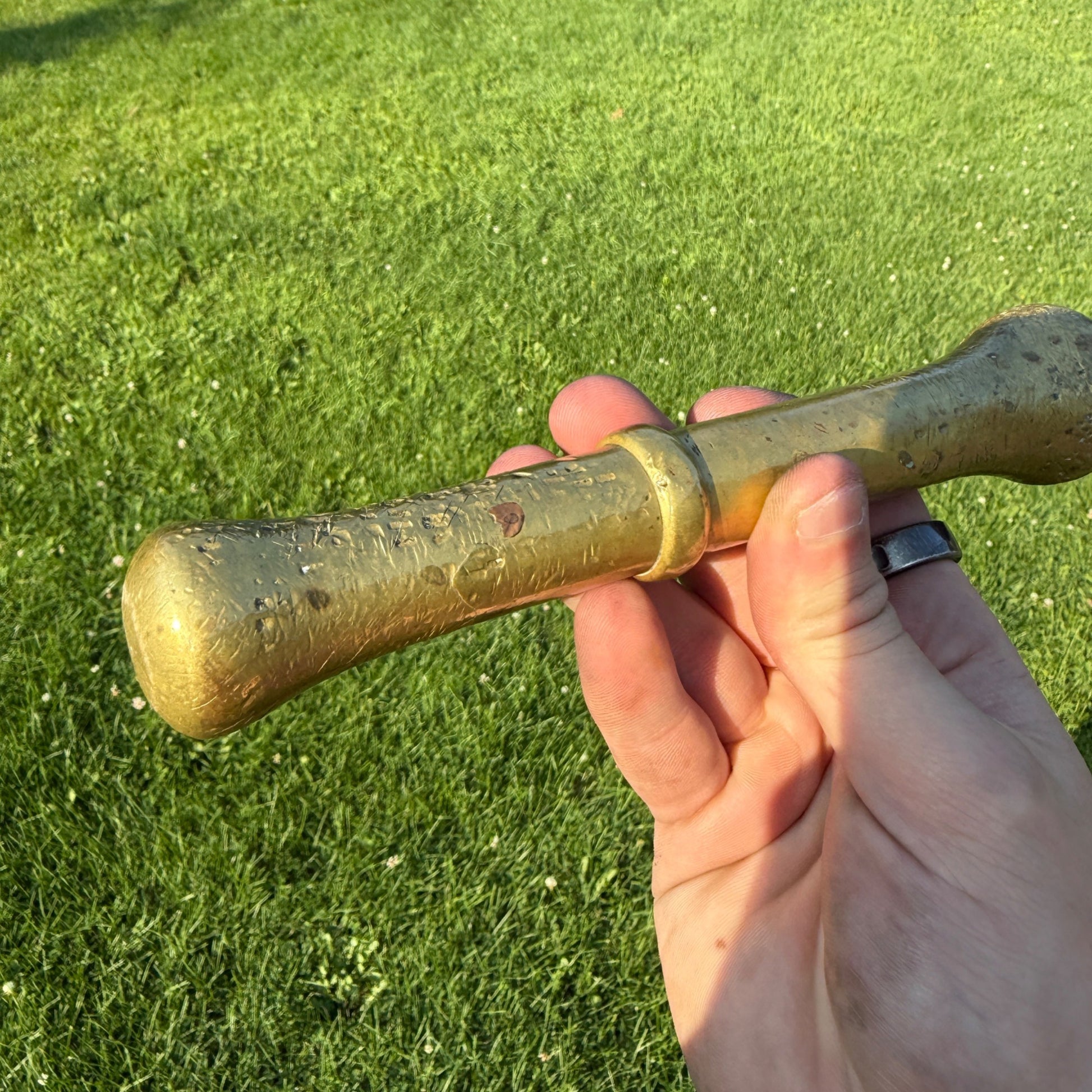 Antique Apothecary Pharmacy Mortar & Pestle Brass #6
