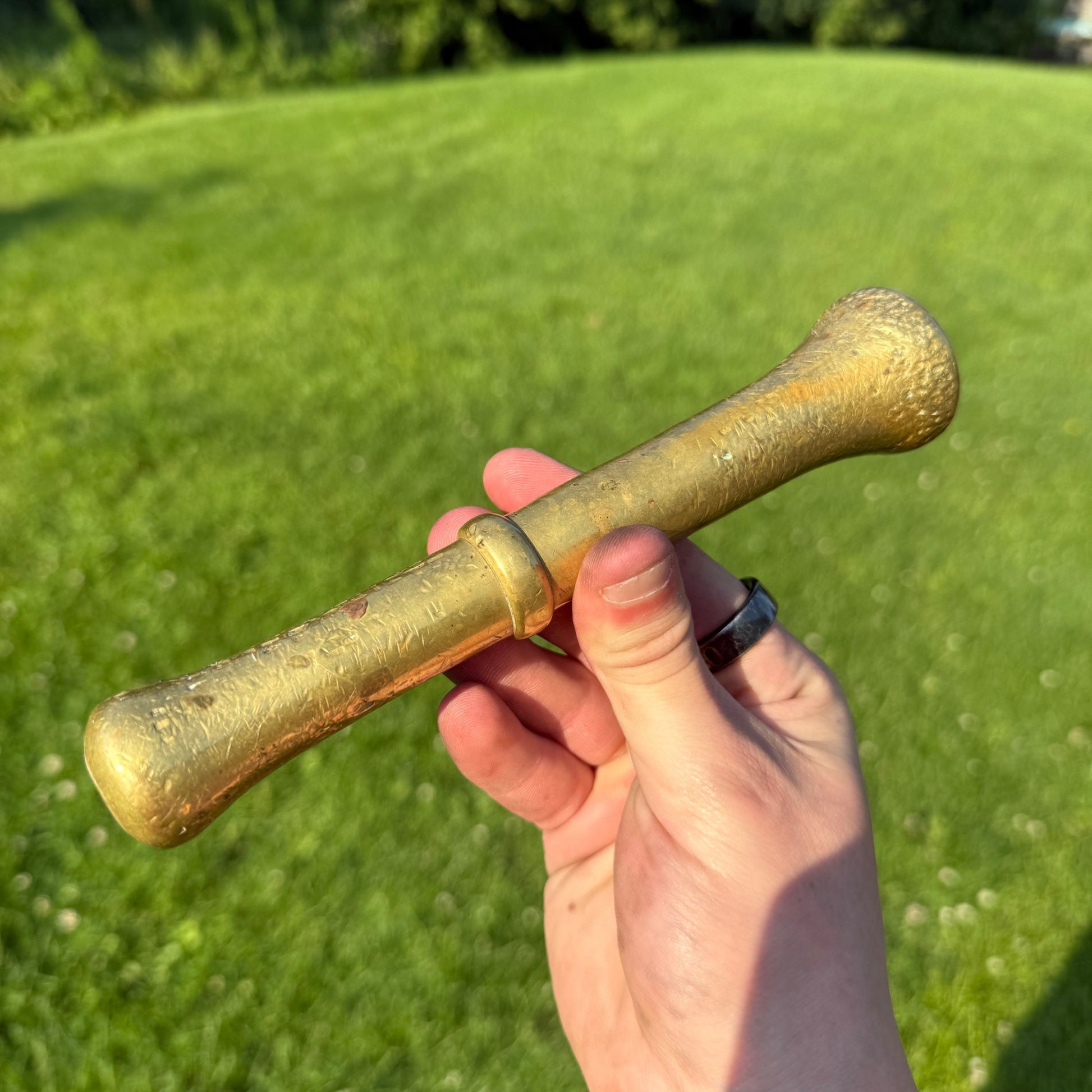 Antique Apothecary Pharmacy Mortar & Pestle Brass #6