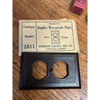 Vintage Electrical Hardware Lot NOS Duplex Outlets Switches Bakelite Plate USA