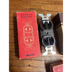 Vintage Electrical Hardware Lot NOS Duplex Outlets Switches Bakelite Plate USA