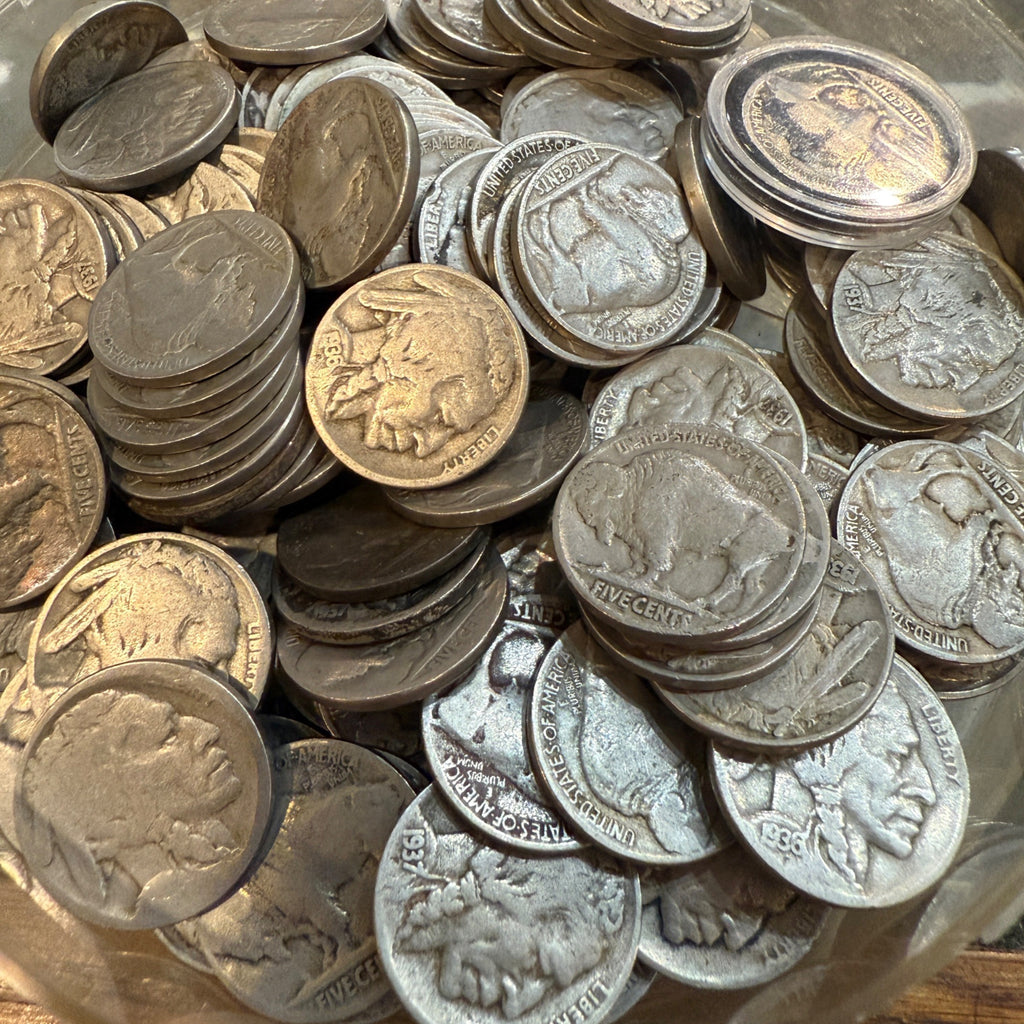 Vintage Buffalo Nickel Coin Rough Worn No Date or Common Date