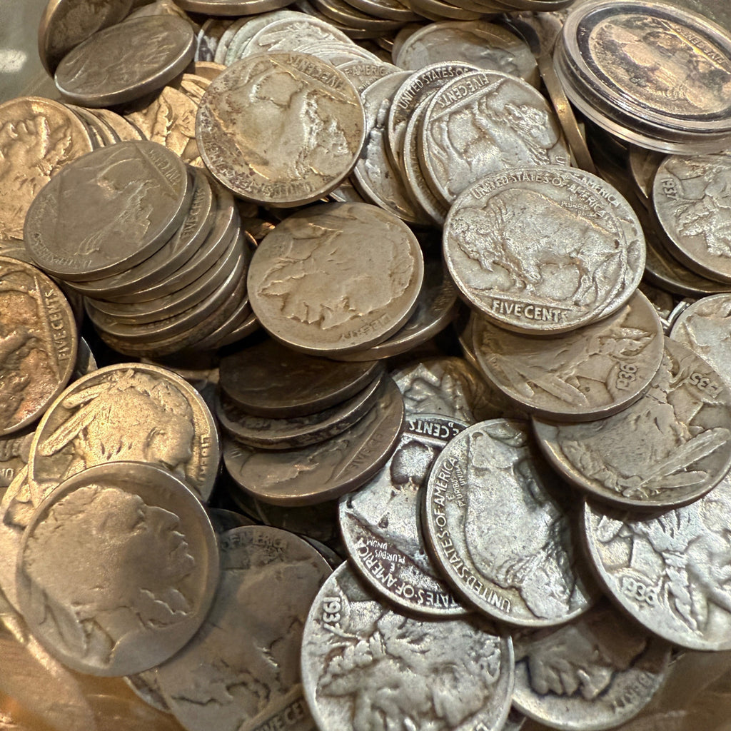 Vintage Buffalo Nickel Coin Rough Worn No Date or Common Date
