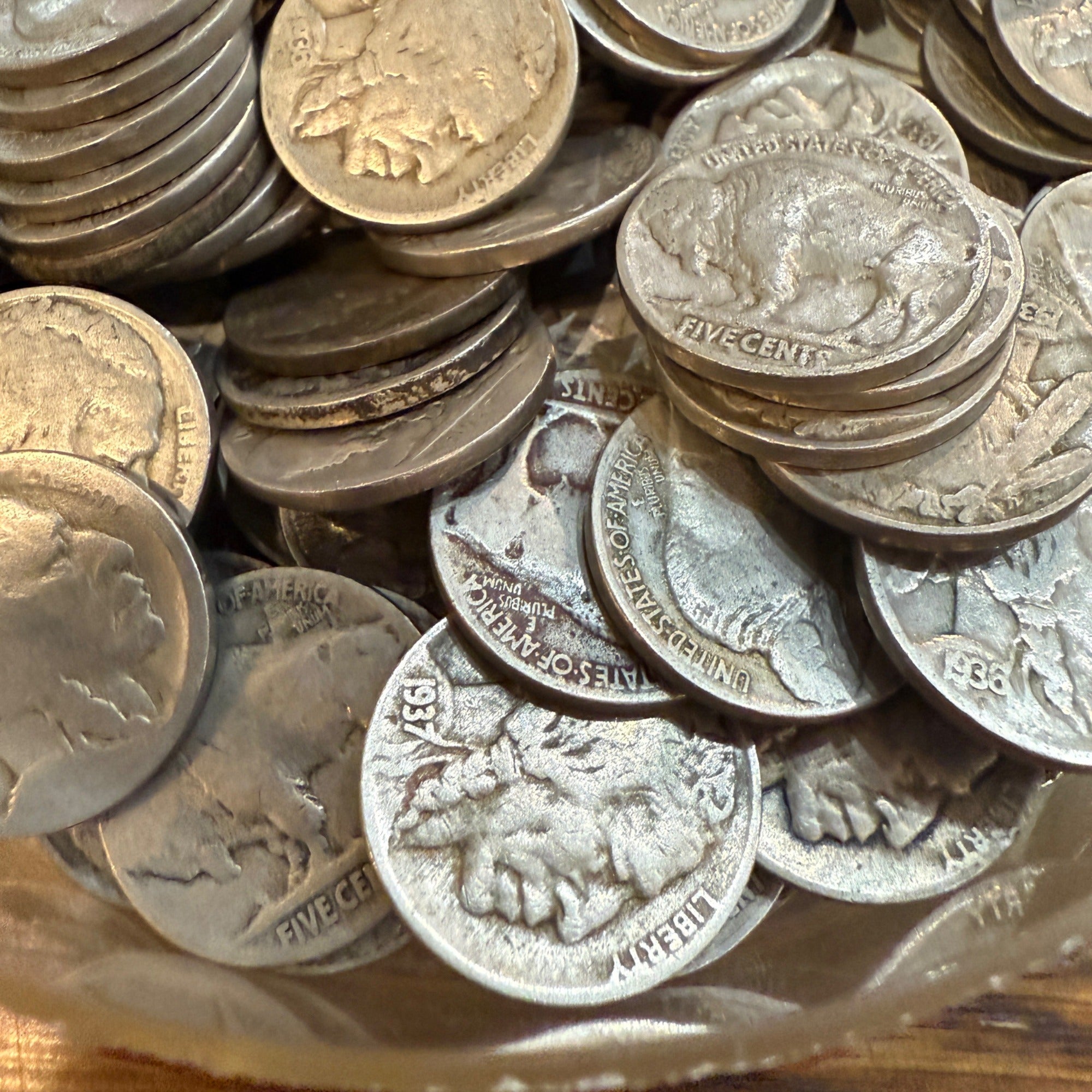 Vintage Buffalo Nickel Coin Rough Worn No Date or Common Date