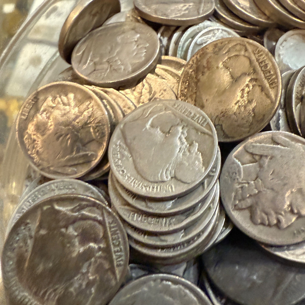 Vintage Buffalo Nickel Coin Rough Worn No Date or Common Date