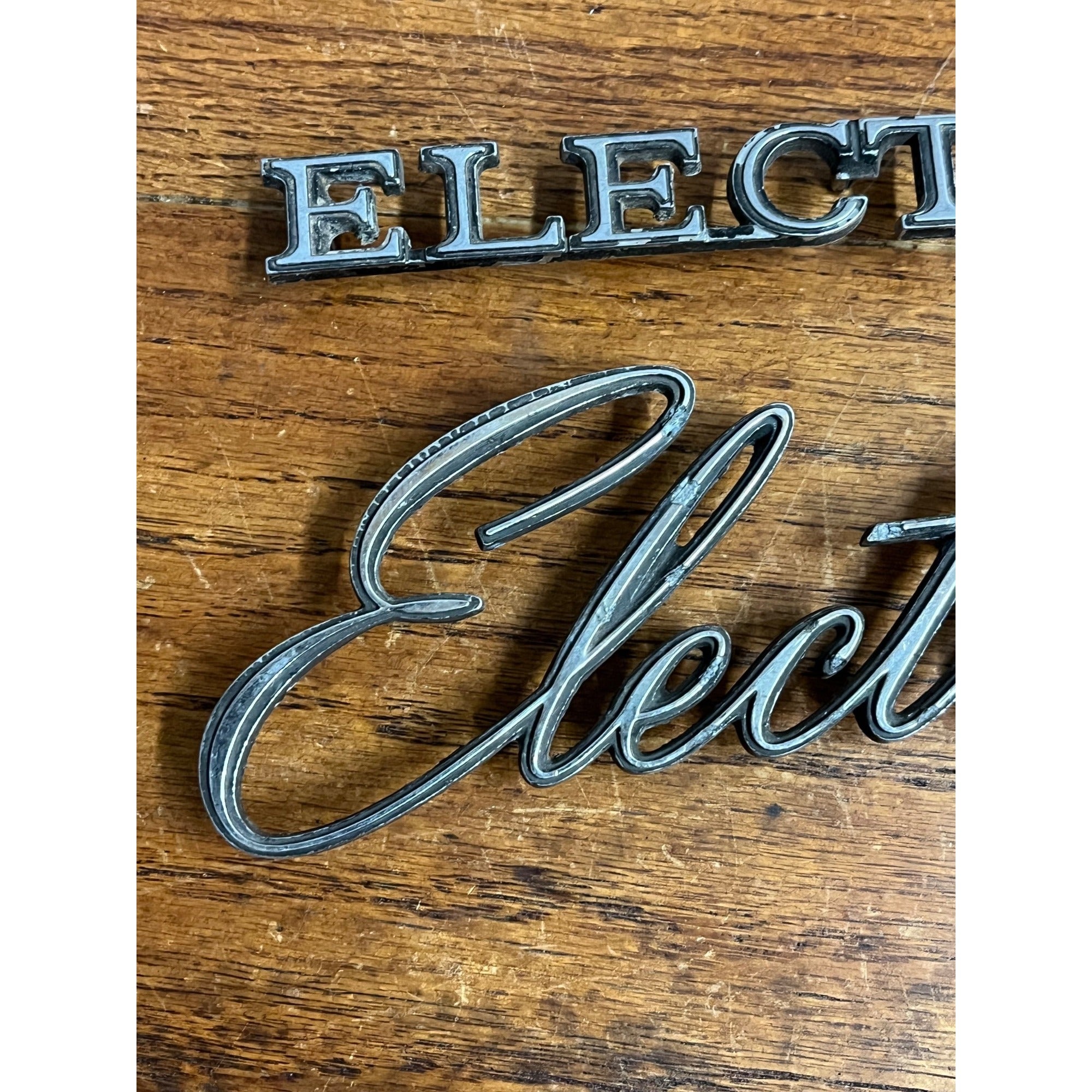 Vintage Buick Electra Emblem Badges Script Lot (2) OEM Original Parts