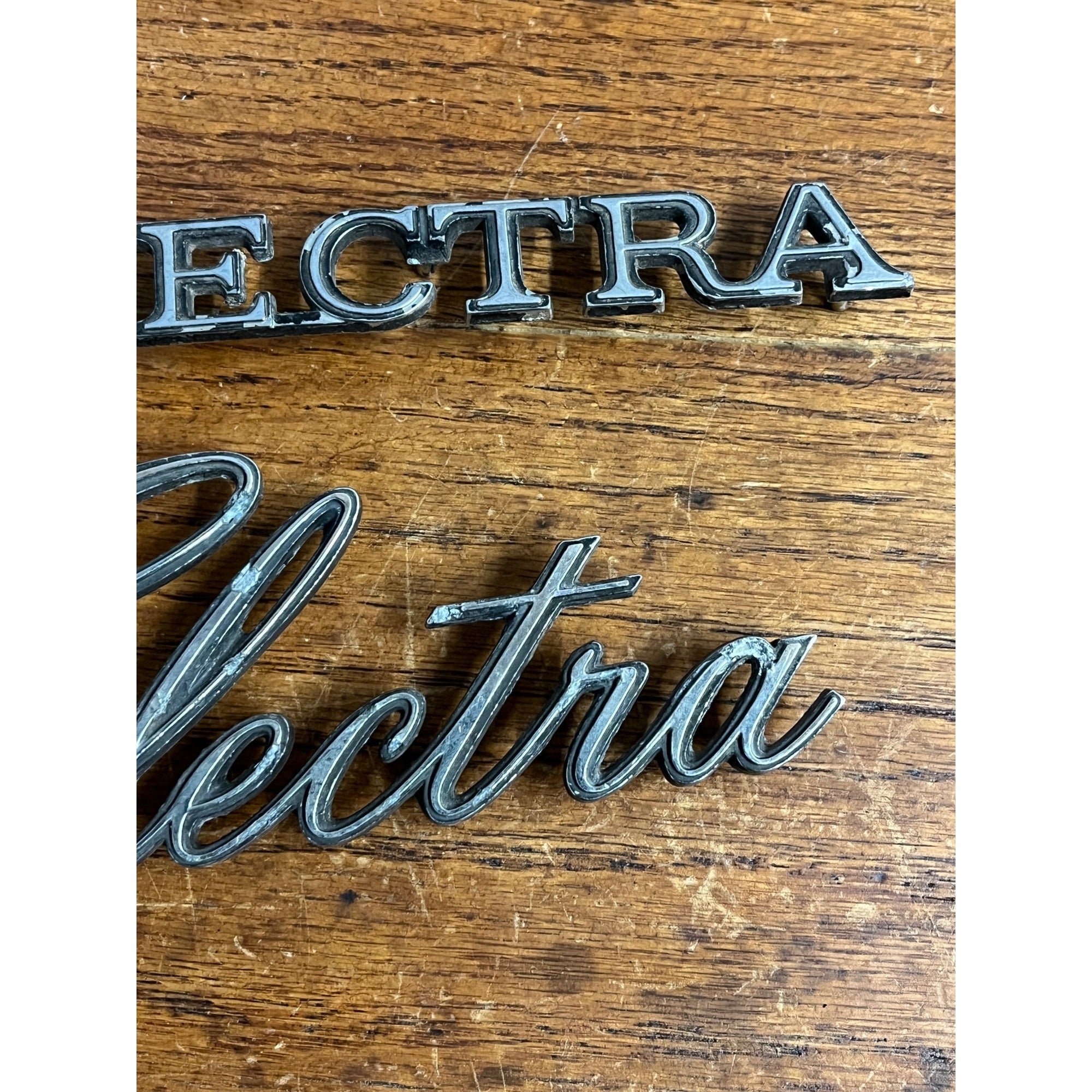 Vintage Buick Electra Emblem Badges Script Lot (2) OEM Original Parts