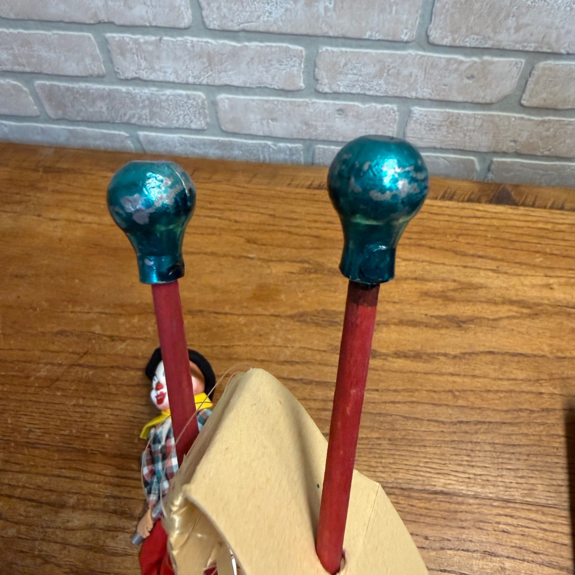 Vintage Toy FEWO Tight Rope Riding Clown on Unicycle W/ Box