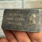 25 Grams Fine .999 Silver Bullion Bar