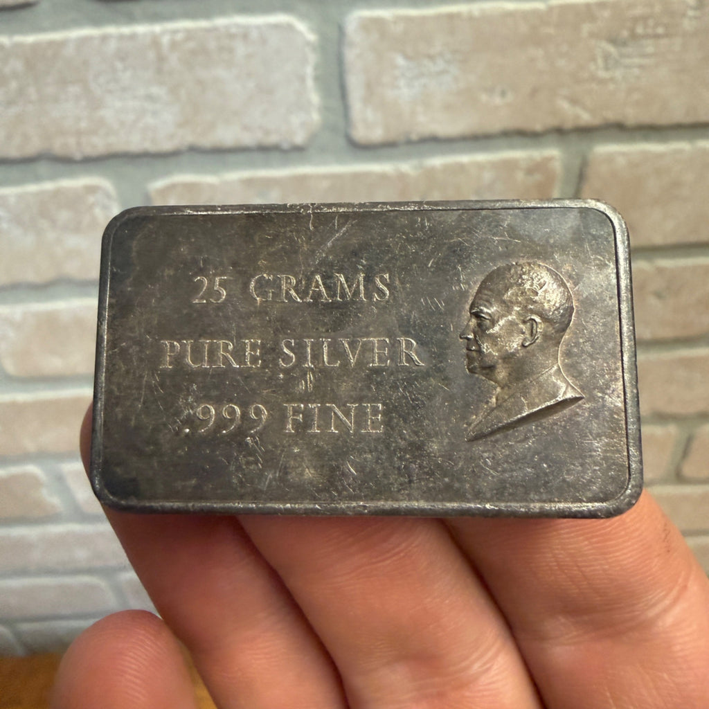 25 Grams Fine .999 Silver Bullion Bar