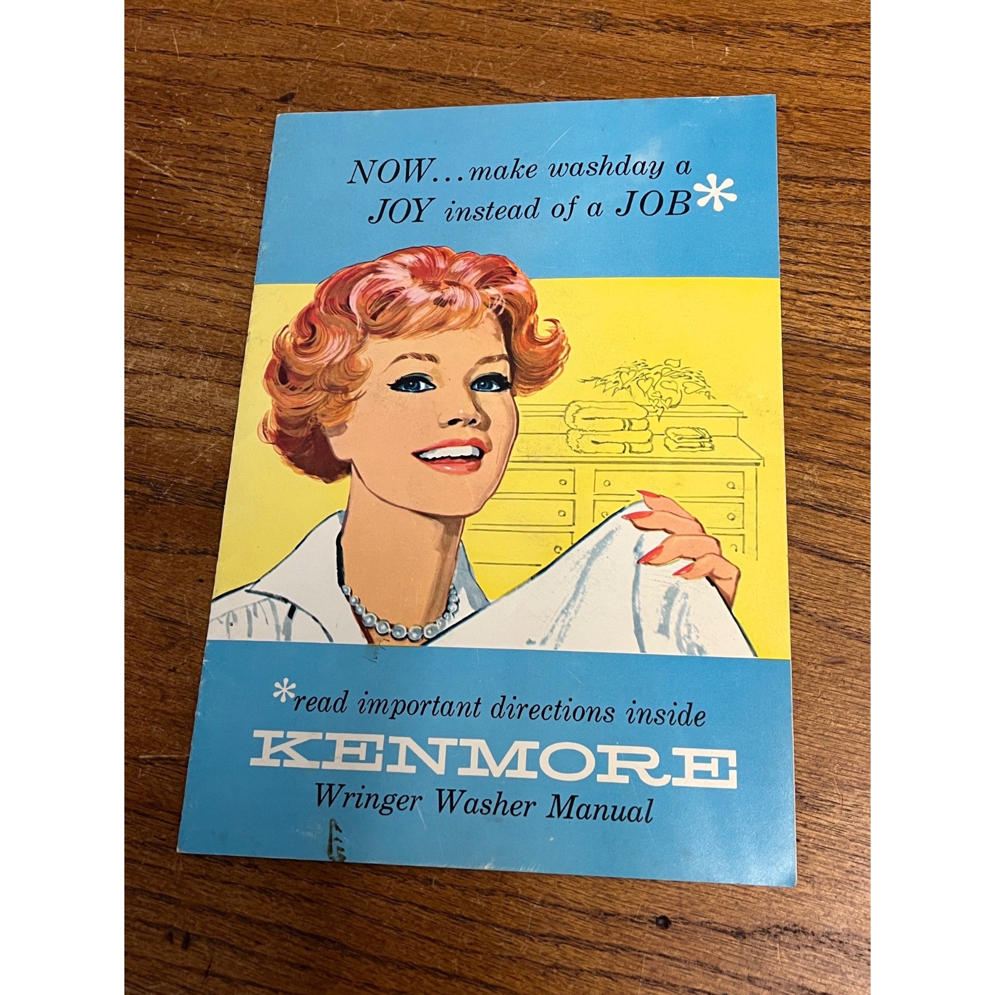 Vintage 1950s Kenmore Winger Washer Operating Manual Borchure Guide Advertising
