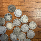 Barber Half Dollars Coins 90% Silver