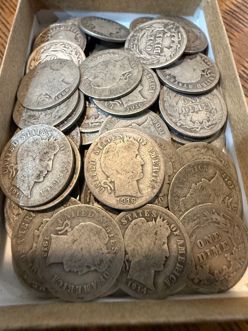 Silver Barber Dimes 90% Silver (1892-1916) Culled Circulated Seated Liberty Dime