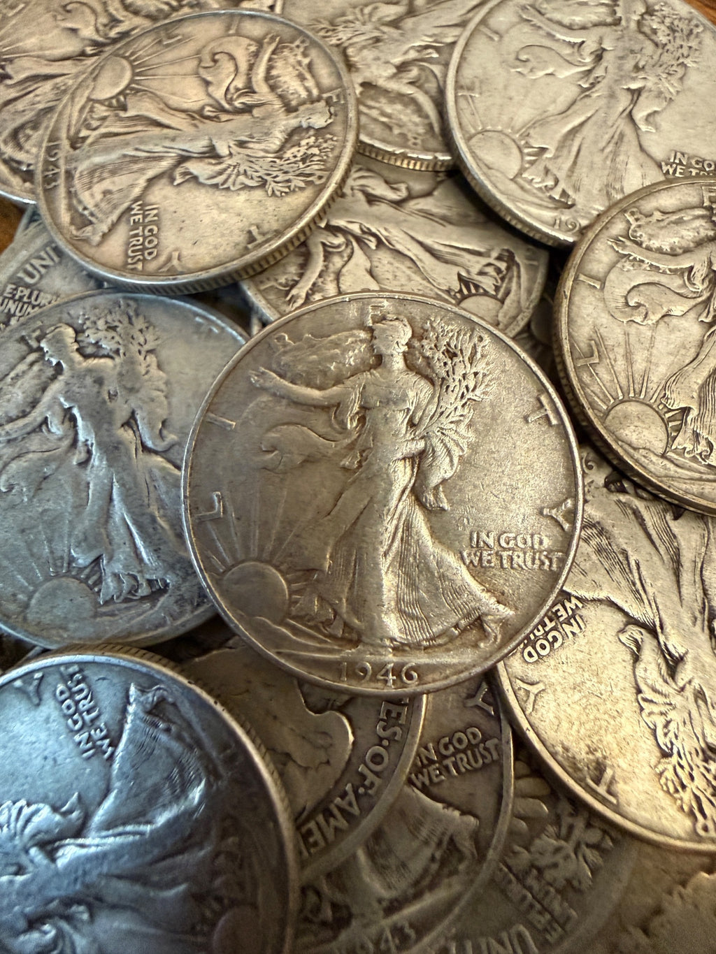 Walking Liberty Half Dollars Coins 90% Silver Bullion US Mint