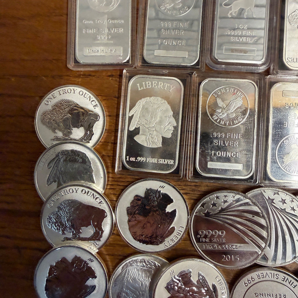 One Troy Ounce Silver Rounds .999 Fine Silver Eagles Queen Elizabeth