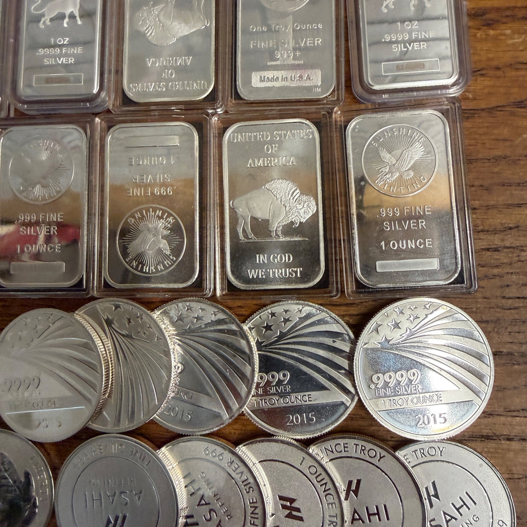 One Troy Ounce Silver Rounds .999 Fine Silver Eagles Queen Elizabeth