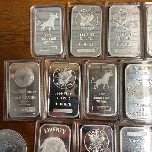 One Troy Ounce Silver Rounds .999 Fine Silver Eagles Queen Elizabeth