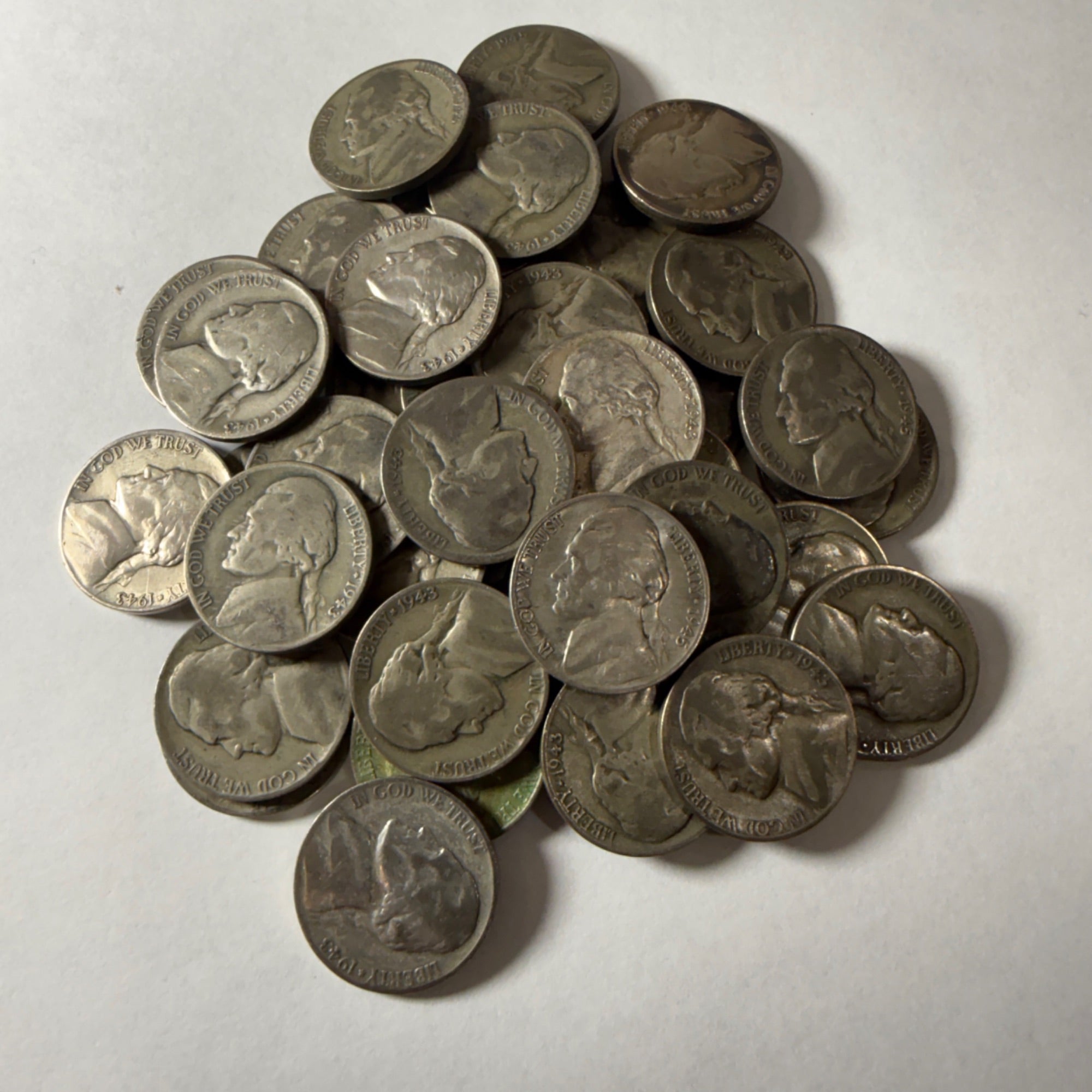 Jefferson Nickel Wartime Silver Alloy (1942-1945) Coins