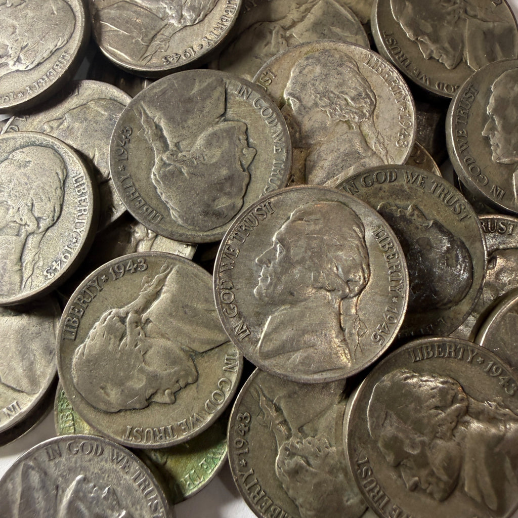 Jefferson Nickel Wartime Silver Alloy (1942-1945) Coins