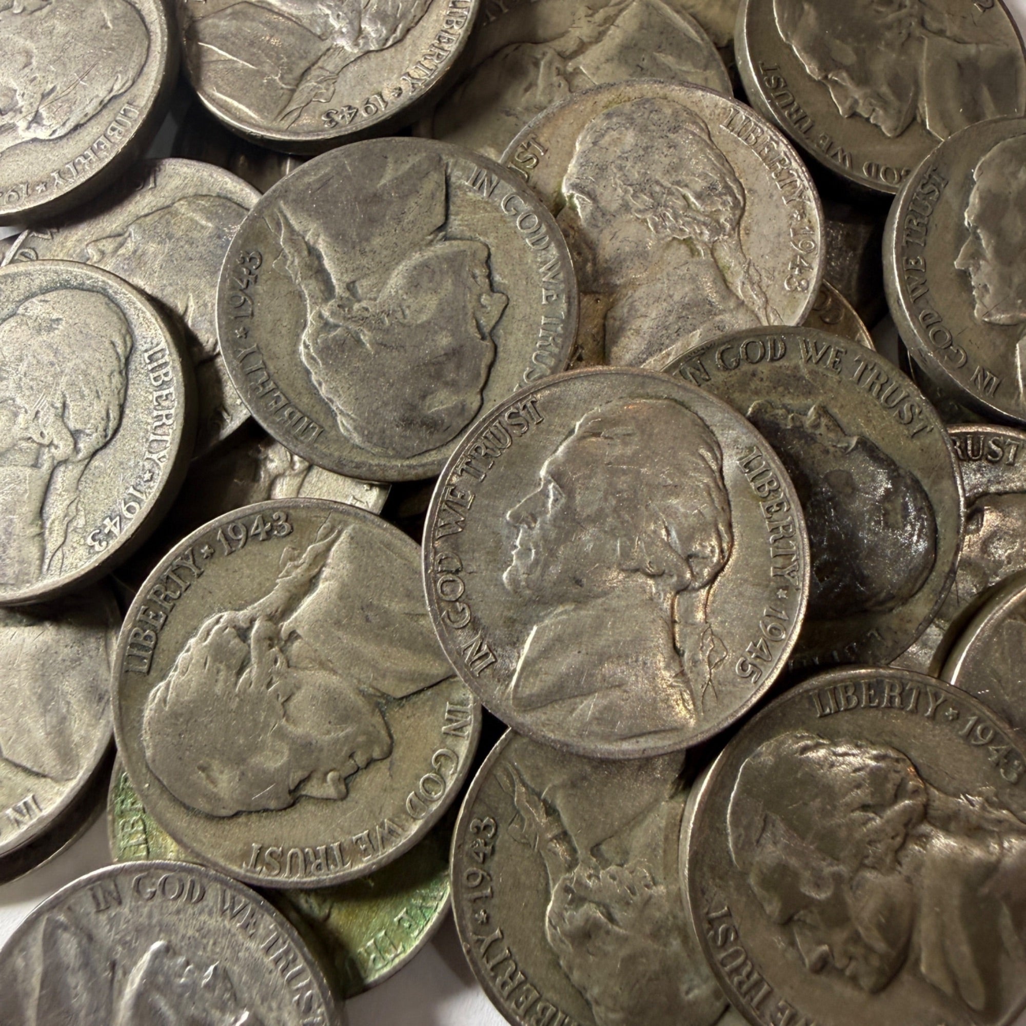 Jefferson Nickel Wartime Silver Alloy (1942-1945) Coins