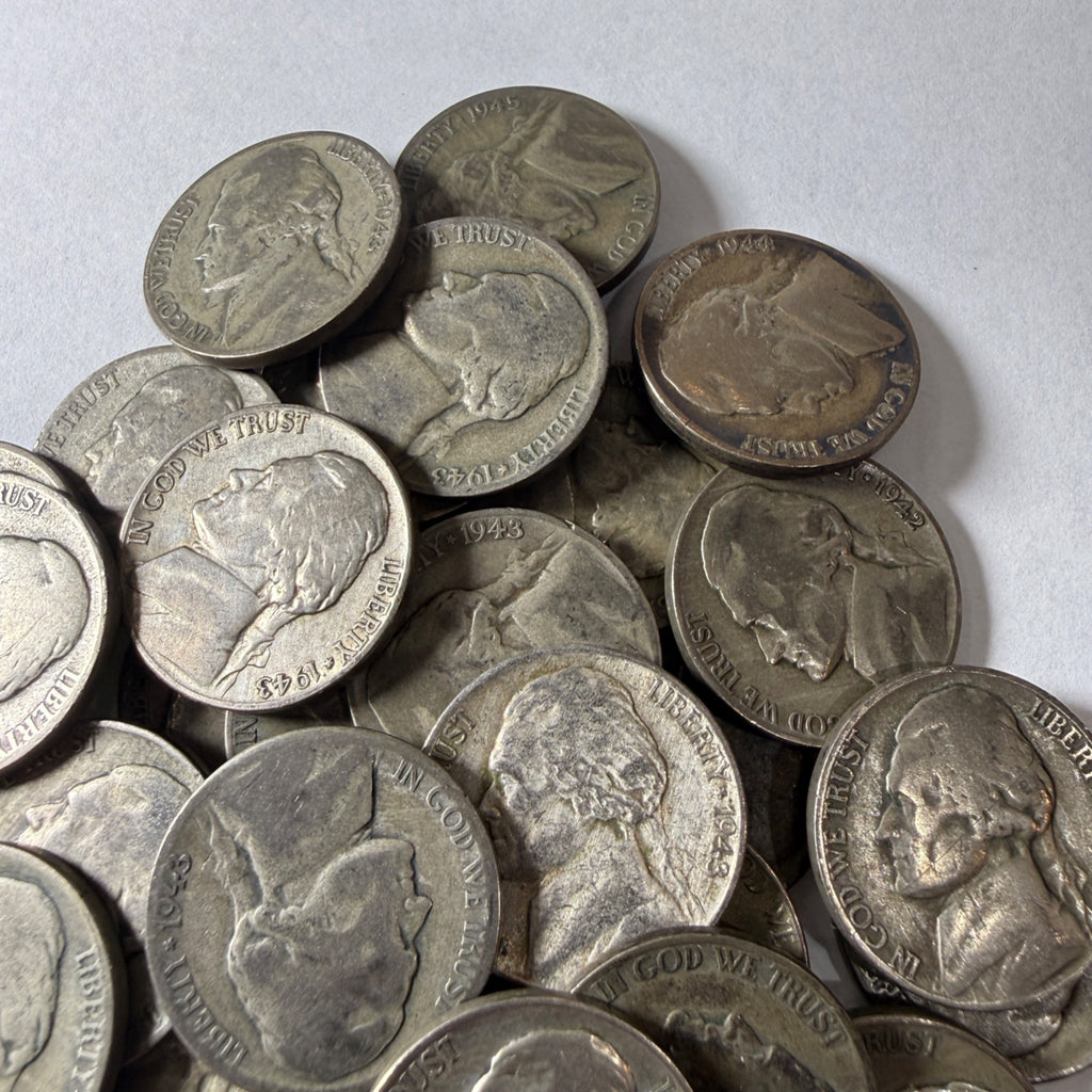 Jefferson Nickel Wartime Silver Alloy (1942-1945) Coins