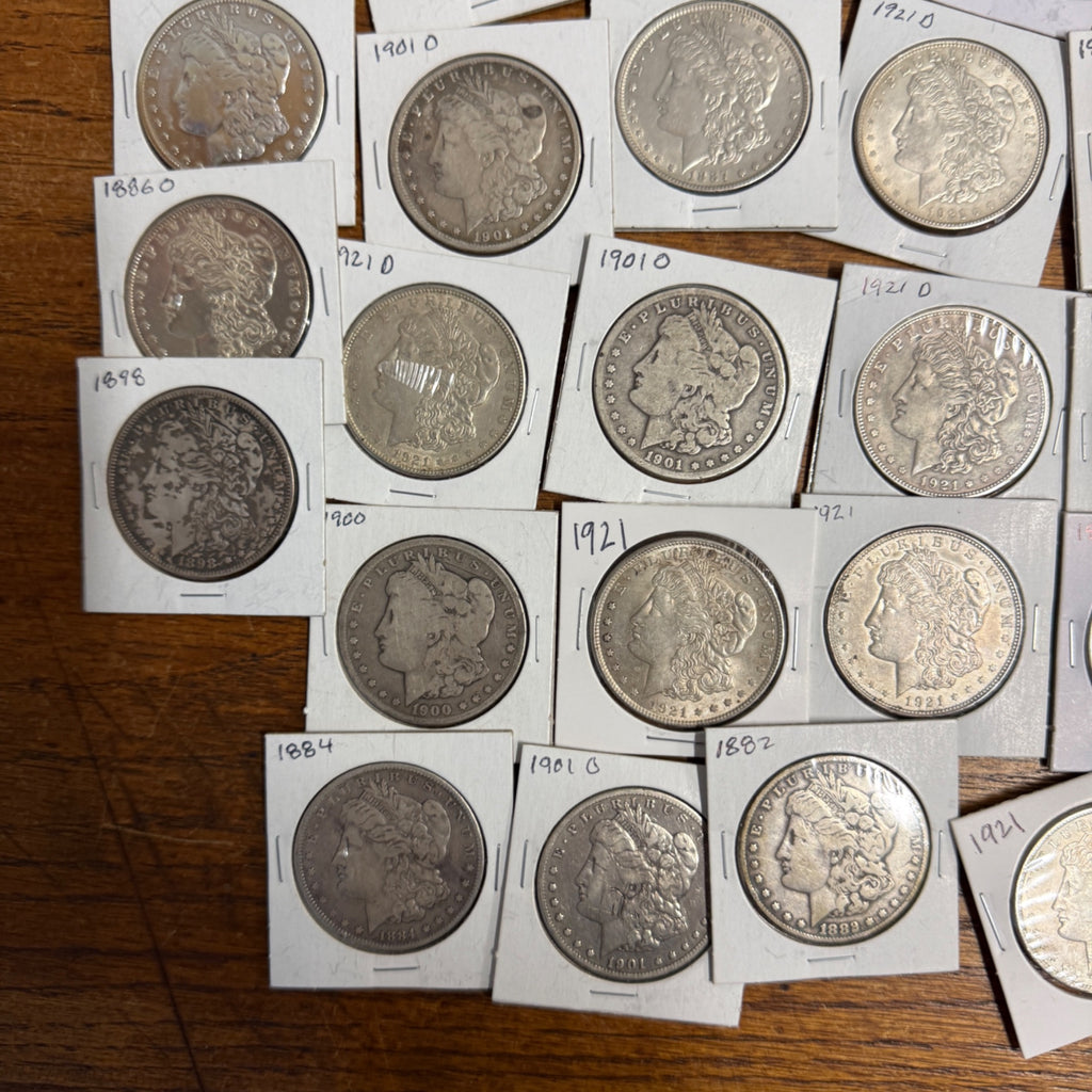 90% Silver Morgan Dollar (1879-1921) Circulated Coins