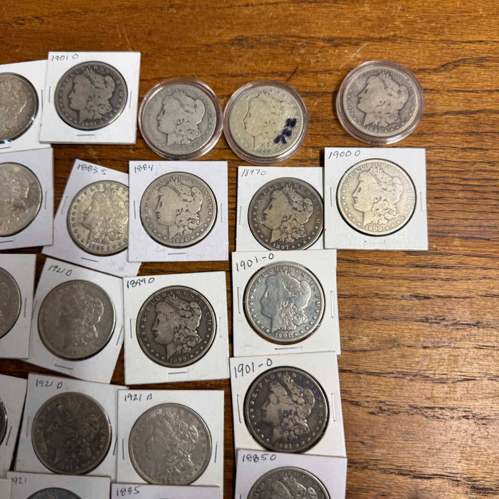 90% Silver Morgan Dollar (1879-1921) Circulated Coins