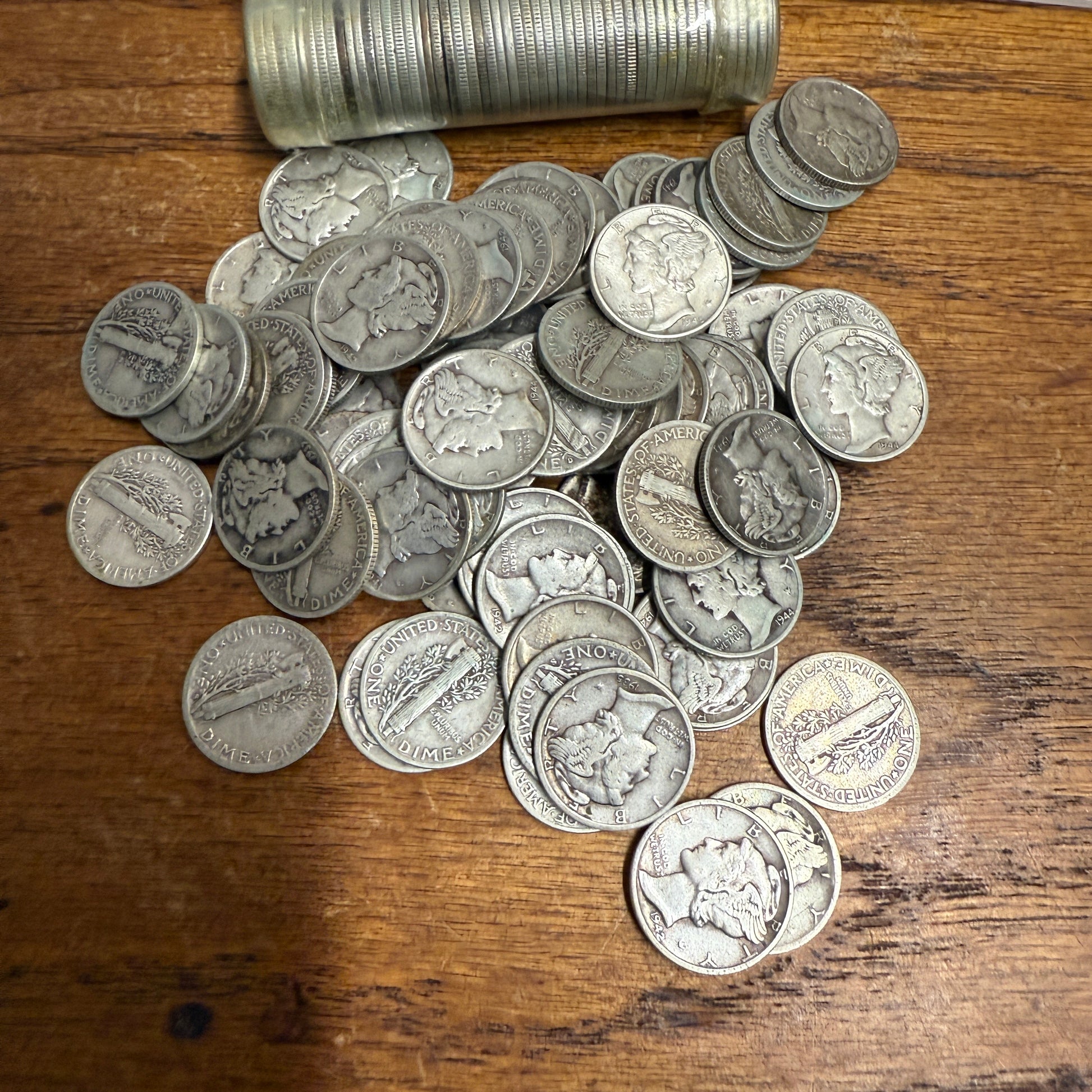 Silver Mercury Dimes 1916-1945 90% Silver Random Selection Coin