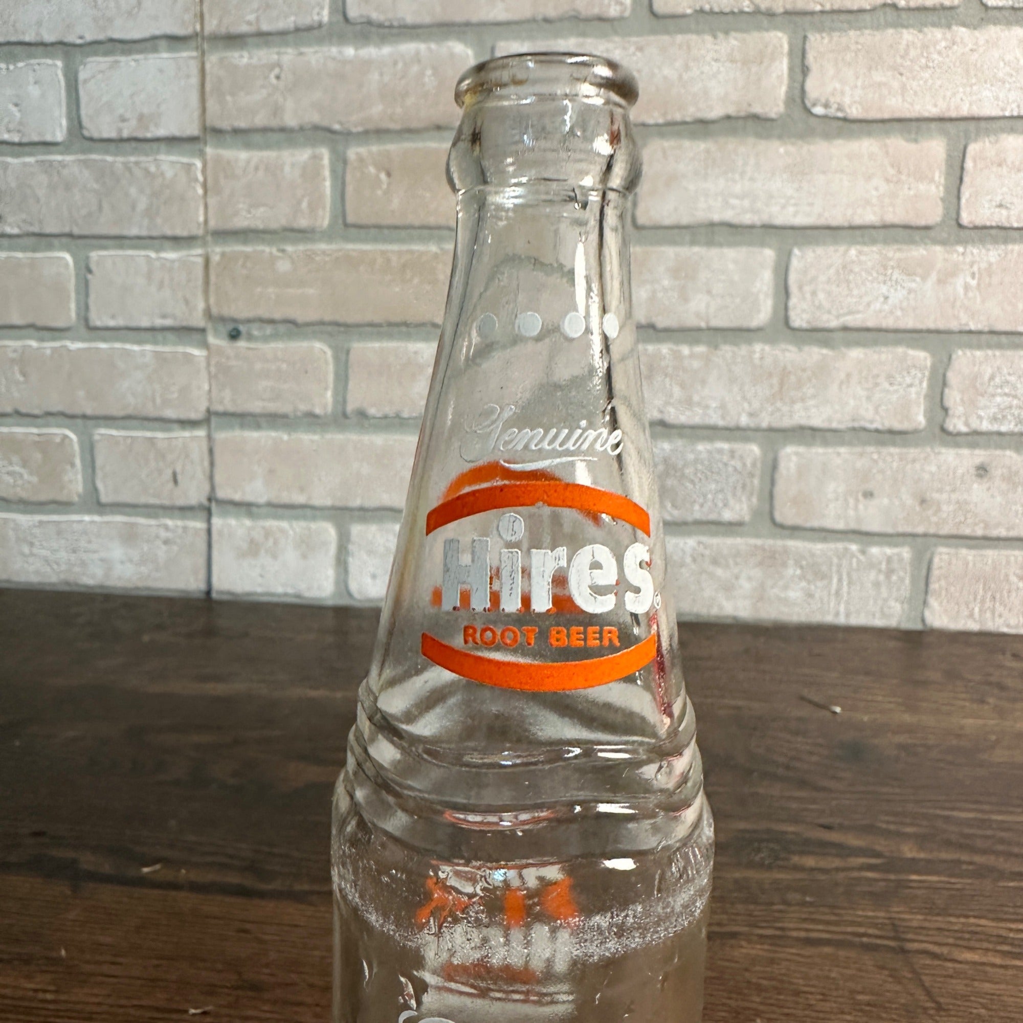 Vintage Hires Root Beer ACl 10oz Soda Pop Bottle Evanston Illinois