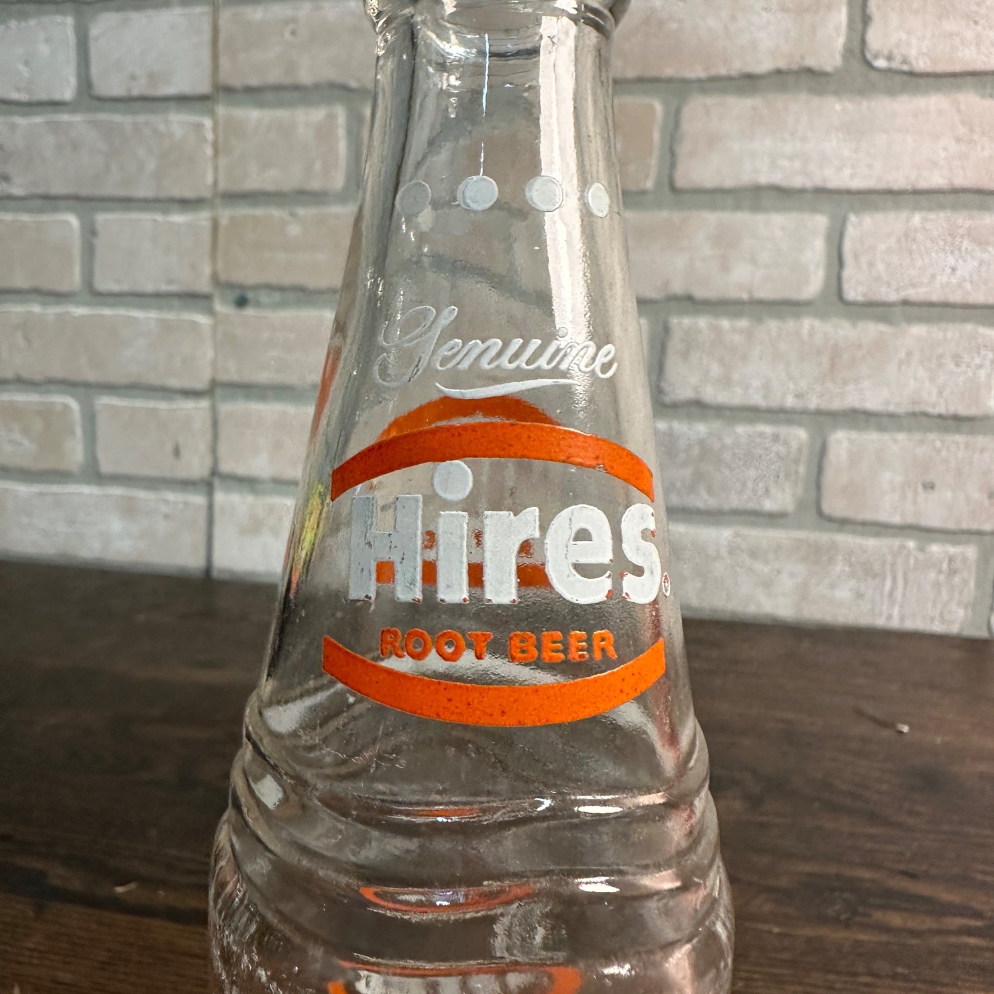 Vintage Hires Root Beer ACl 10oz Soda Pop Bottle Evanston Illinois