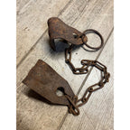 Vintage Metal Rusty Cow Kicking Chains Hobbles Garden Art Steampunk Lot (2)