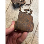 Vintage Metal Rusty Cow Kicking Chains Hobbles Garden Art Steampunk Lot (2)