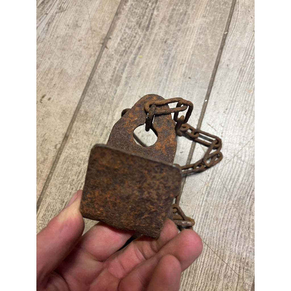 Vintage Metal Rusty Cow Kicking Chains Hobbles Garden Art Steampunk Lot (2)