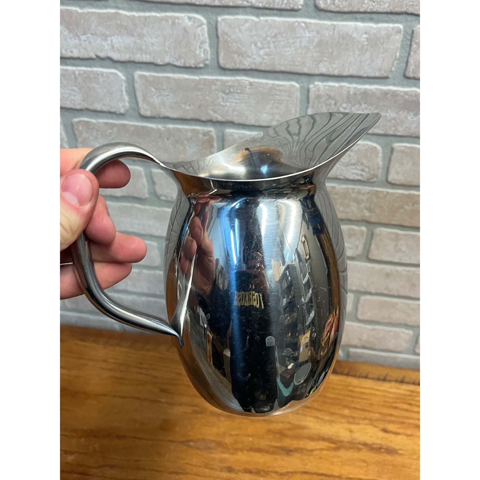 Vintage Vollrath Stainless Steel 1 QUART Pitcher 1QT 32OZ #8201 Milk Frother