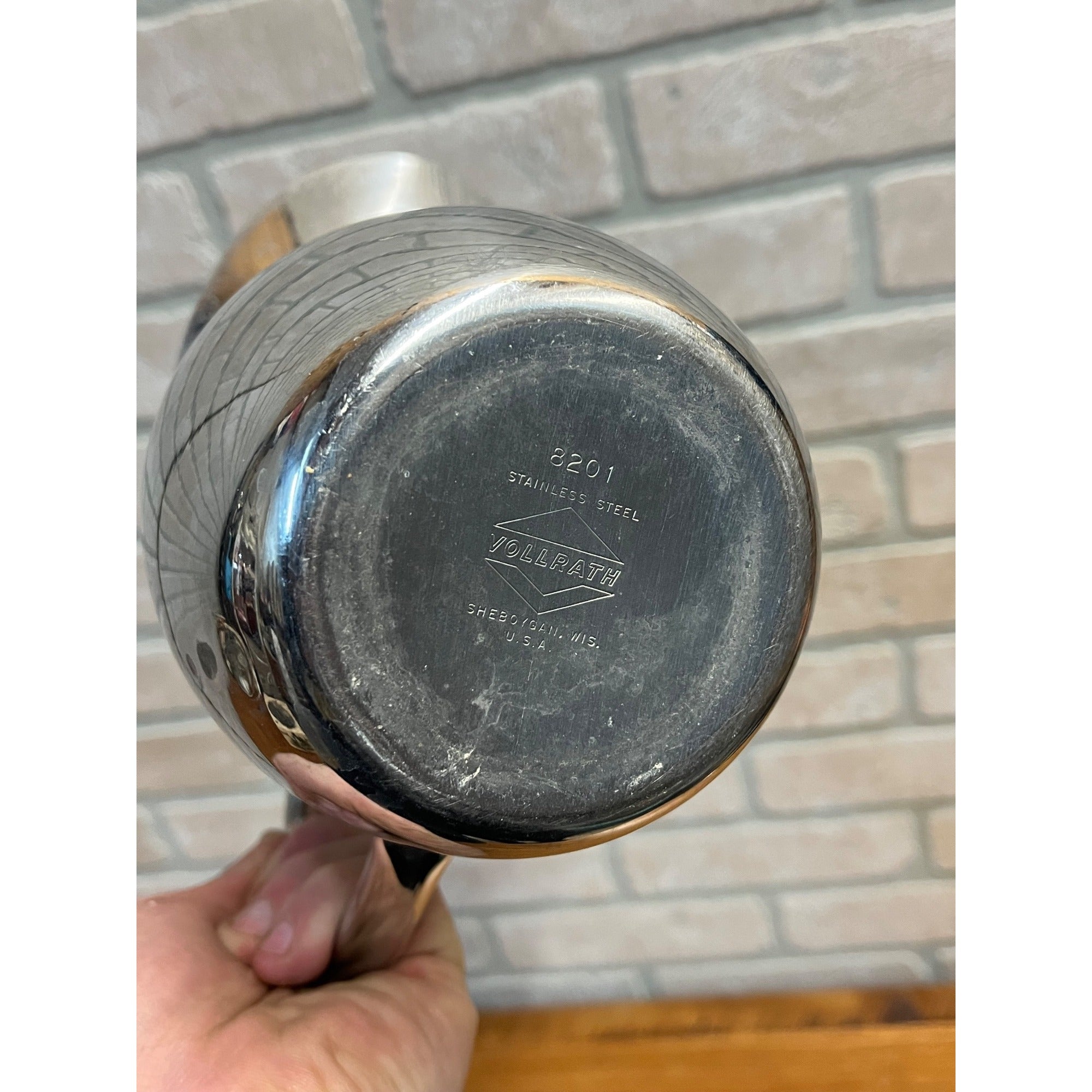 Vintage Vollrath Stainless Steel 1 QUART Pitcher 1QT 32OZ #8201 Milk Frother