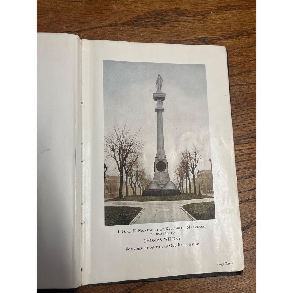 Vintage 1927 Album Of Odd Fellows Homes Hardcover Book 12th Edition