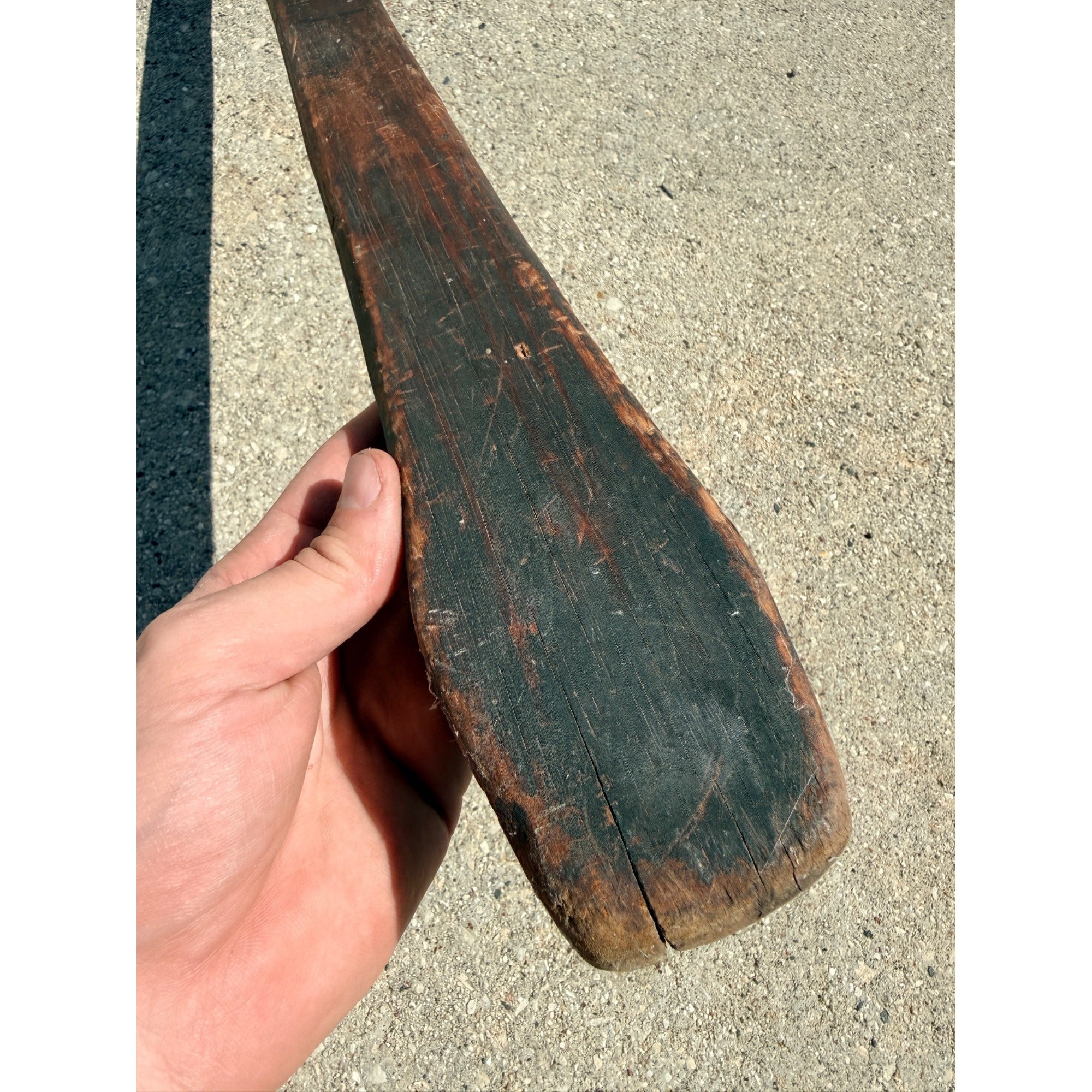 Antique Primitive 19th c. Washing Stick Fork Laundry Paddle 40" AAFA Farmhouse