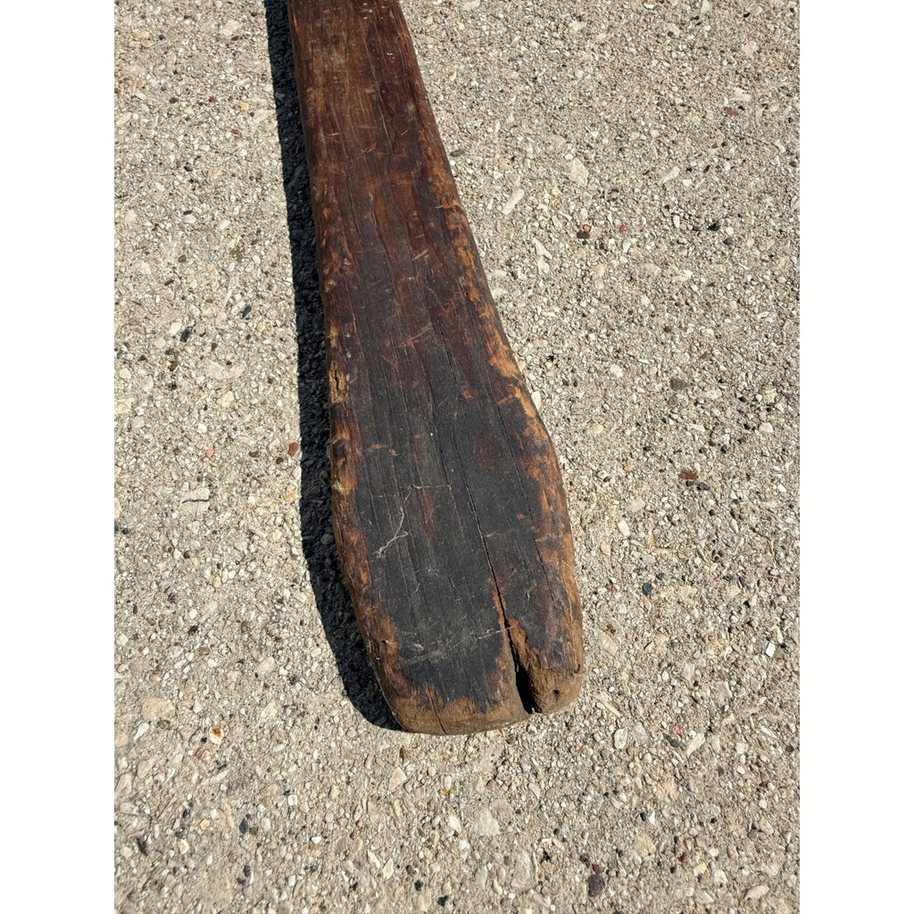 Antique Primitive 19th c. Washing Stick Fork Laundry Paddle 40" AAFA Farmhouse