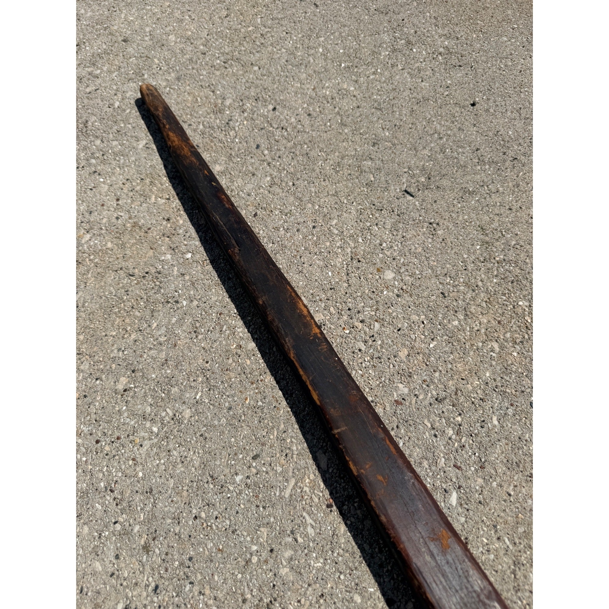 Antique Primitive 19th c. Washing Stick Fork Laundry Paddle 40" AAFA Farmhouse