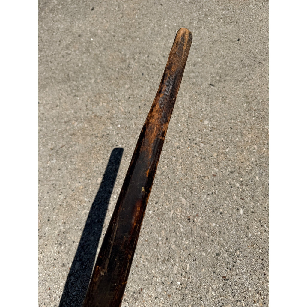 Antique Primitive 19th c. Washing Stick Fork Laundry Paddle 40" AAFA Farmhouse